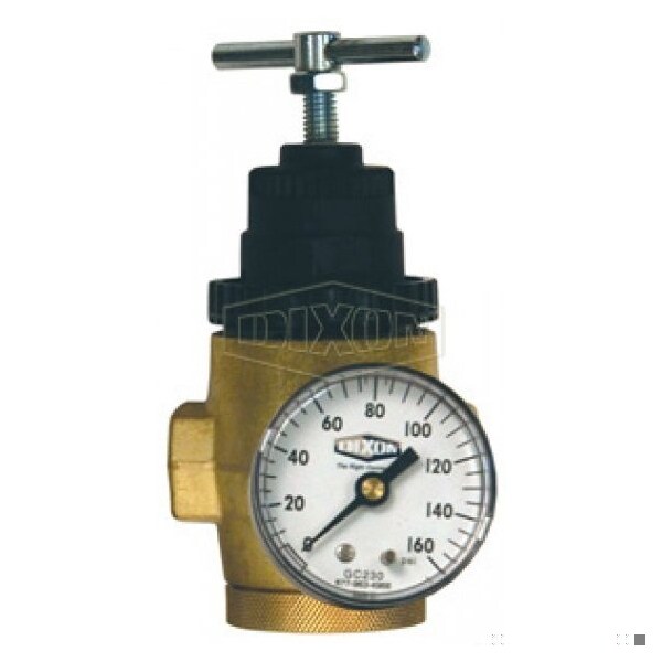 Norgren by 1 Series Non-Relieving Water Pressure Regulator with GC230 Gauge, 1/2 in PTF, 10 GPM Flow